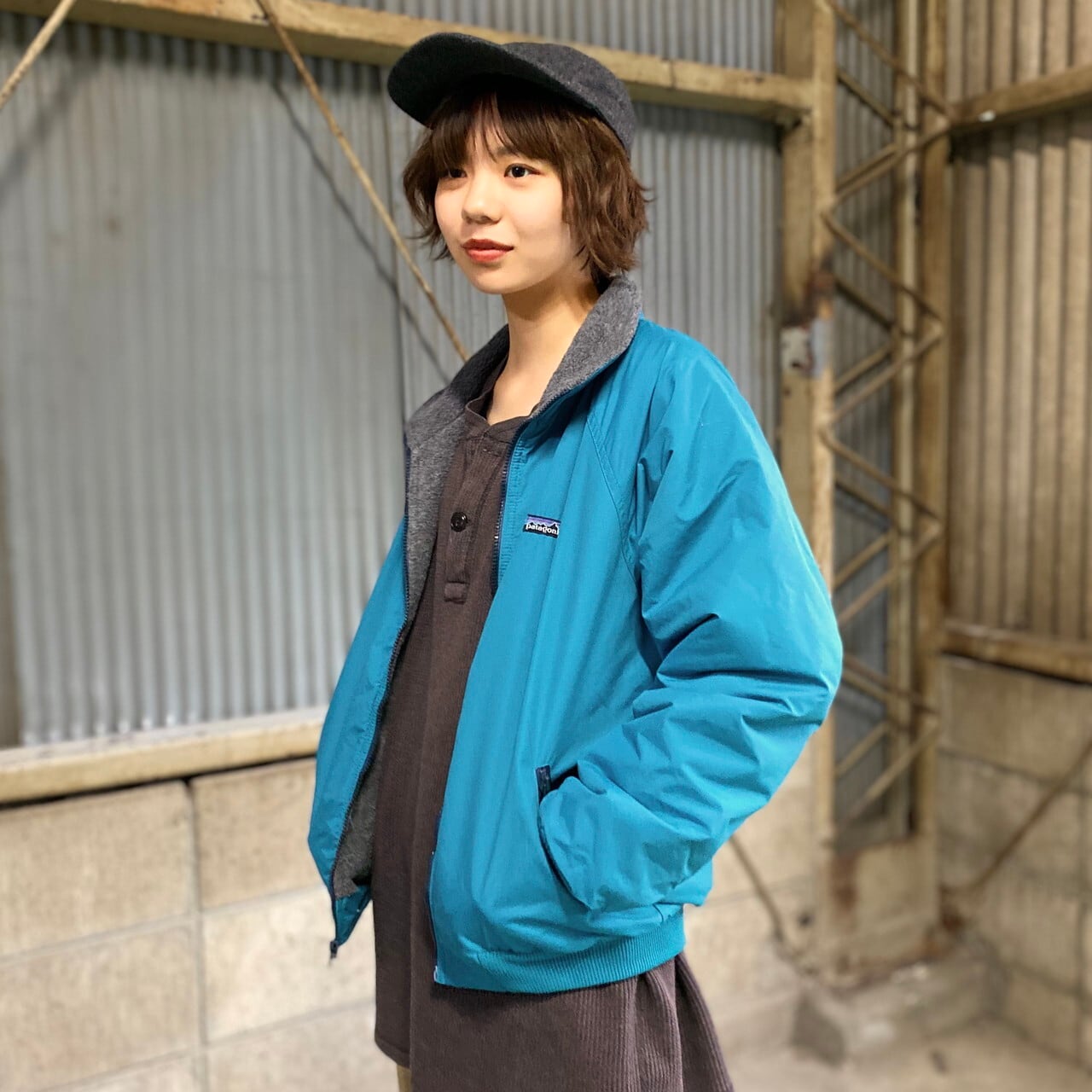 patagonia ナイロンジャケット USA製 シェルドシンチラジャケット