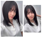 008 プレミアム・ミューズ(ブラック)人毛フルウィッグ