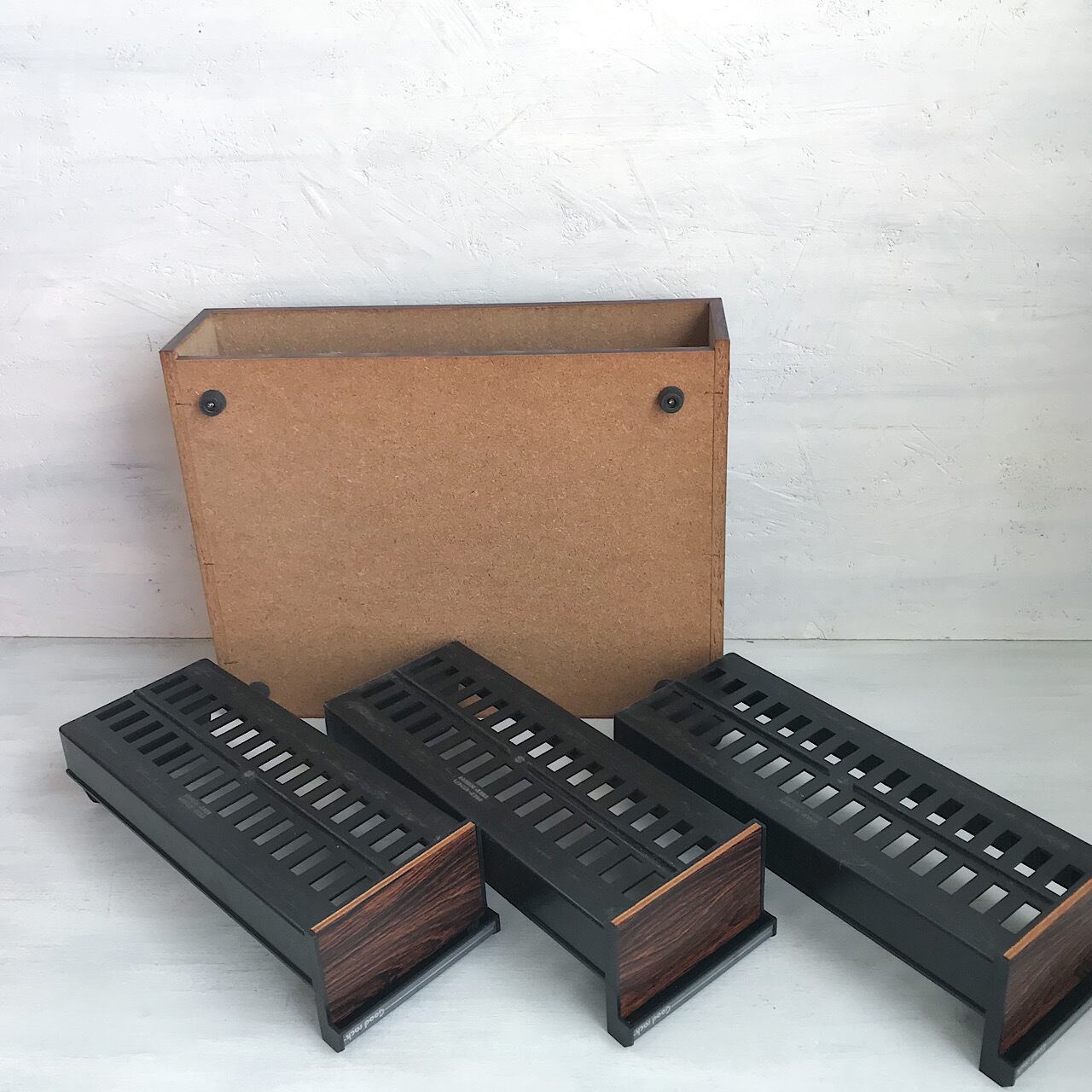 R-683】レトロ木製カセットテープケース | ヴィンテージショップメビウス
