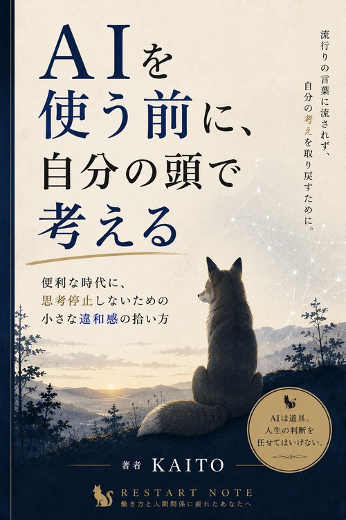 AIを使う前に、自分の頭で考える 便利な時代に、思考停止しないための小さな違和感の拾い方