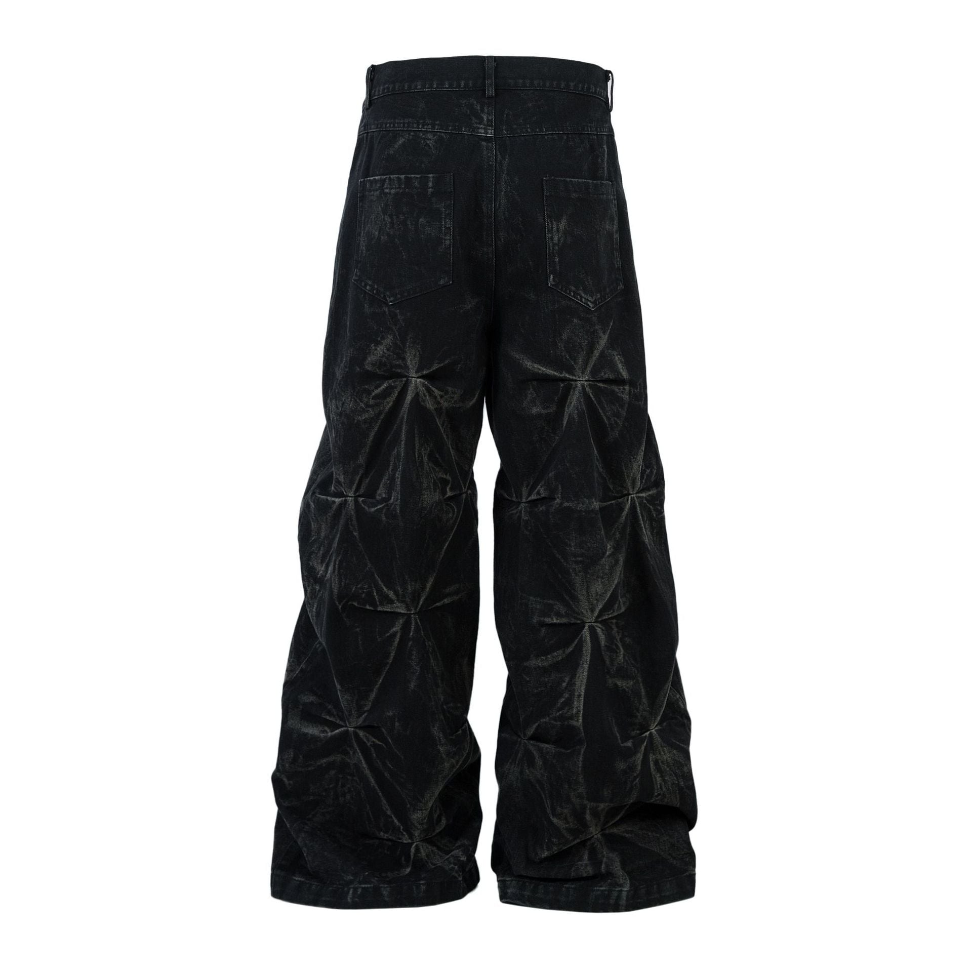 VEJAS ブラックデザインデニムパンツ ANDER HUNK（アンダーハンク）の 