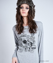 ランダムパッチプリントドレス (GRAY) CQ-47011