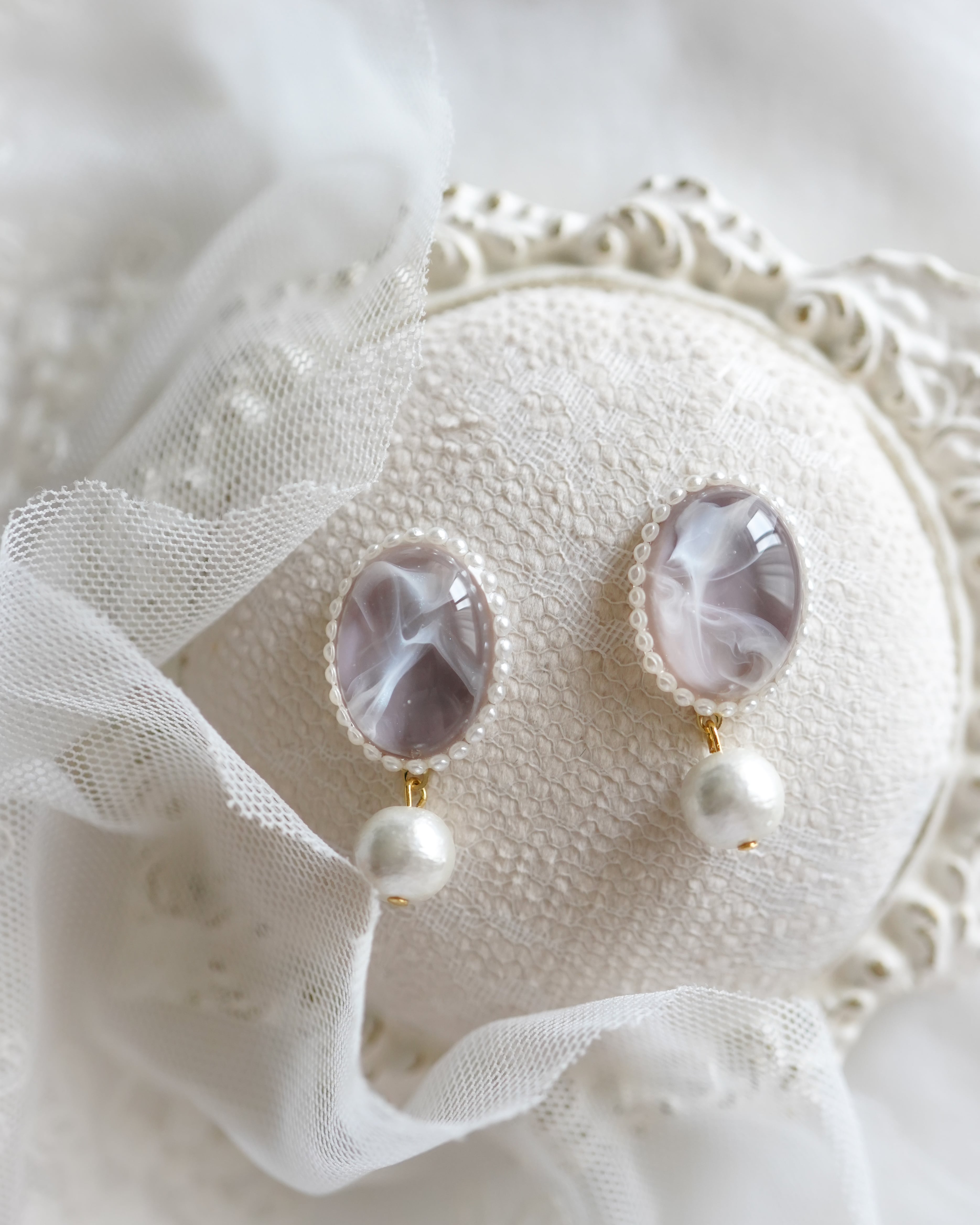 『 ホットココア 』耳飾り