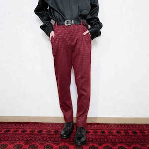 USA VINTAGE BANANA REPUBLIC AMERICAN TRADTIONAL PATTERNED TAPERED PANTS/アメリカ古着バナナリパーブリックアメトラ柄テーパードジャケット