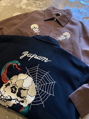 ALCARZA / SPORTS JACKET / 野ざらし 刺繍 / ドリズラージャケット