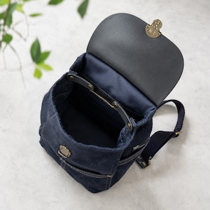 【IBARA】DENIM MINI RUCK 豊岡鞄 (TB-24)