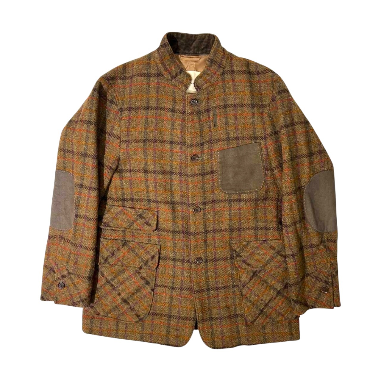Karl Helmut カールヘルム × Harris Tweed ハリスツイード エルボーパッチ ウール ジャケット M