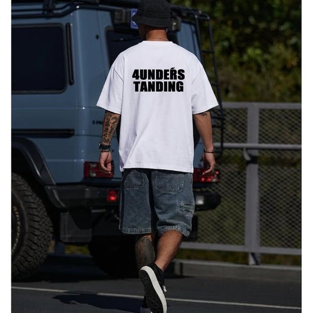 Back letter design Tee C4415
