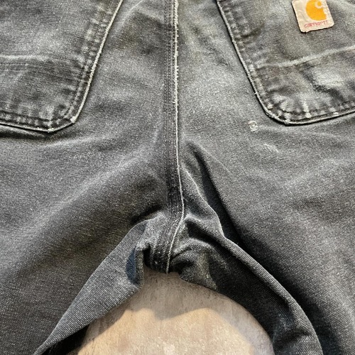 00s USA製 ブラック ダブルニー Carhartt B01 29×30 詳細写真18