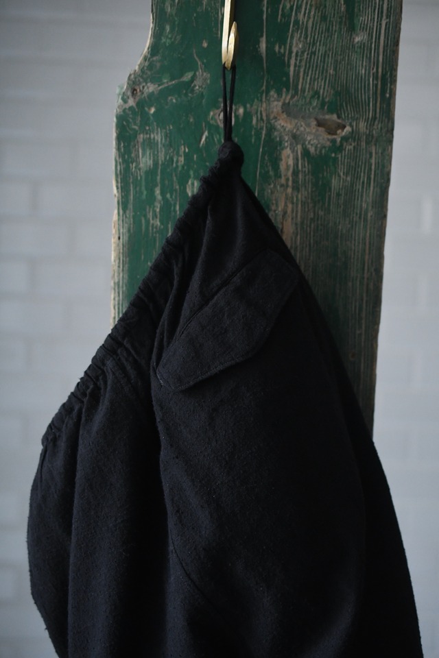 blurhms / Silk/Cotton Nep Side Seamless 4P Pants (Black)