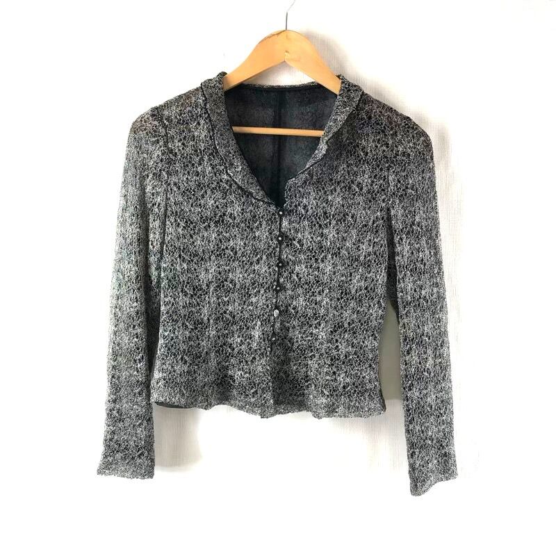 美品☆正規品 黒タグ ドルチェ＆ガッバーナ レオパード柄 比翼仕立て