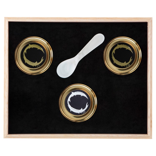 【贈り物に】新見キャビアバター5種セット【白蝶貝スプーン付き】(15g) | GF021