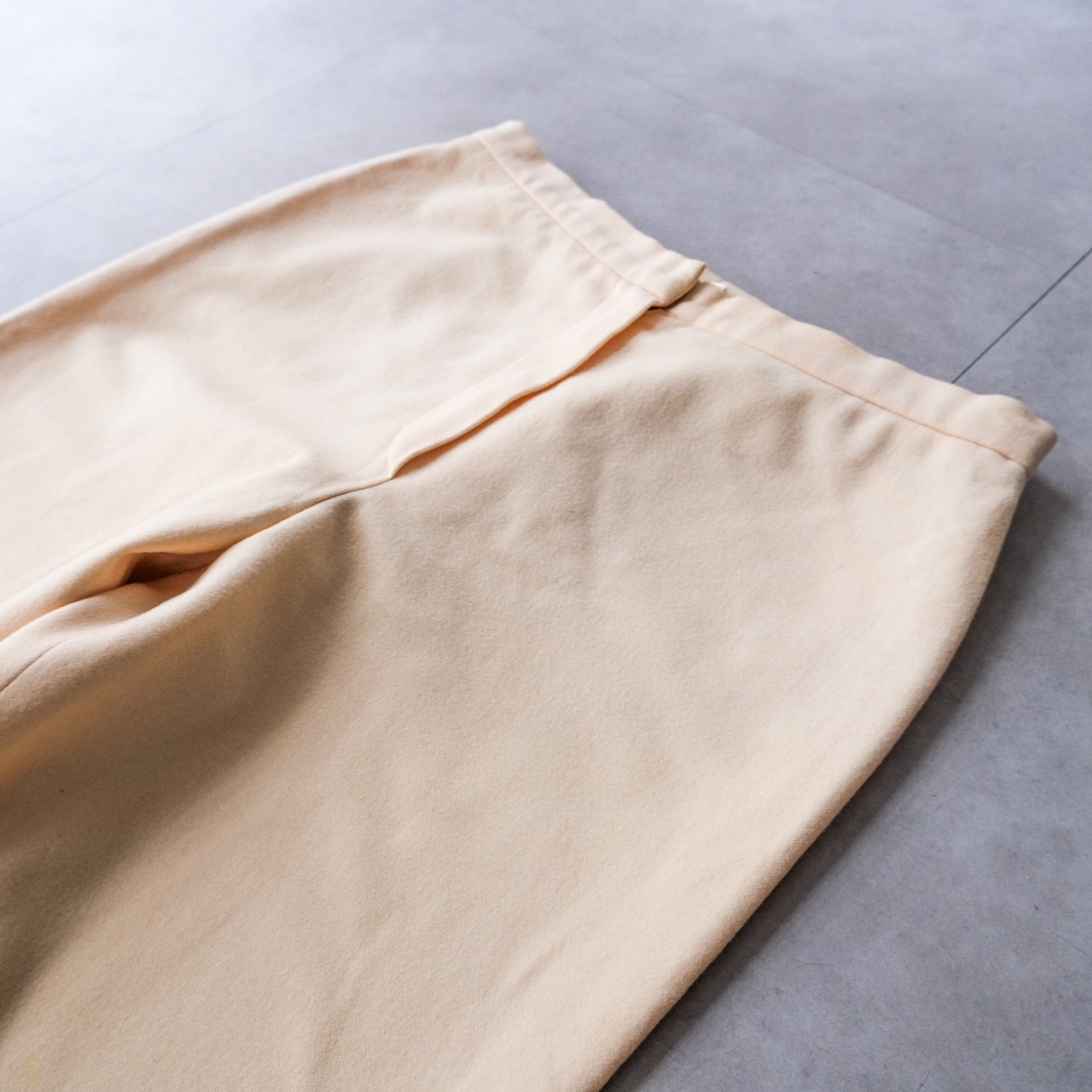 JIL SANDER サンフレール期 ピュアホワイト イタリア製コットンナイロン 90's-00's “JIL SANDER” wool trousers pants サンフレール期 | anti