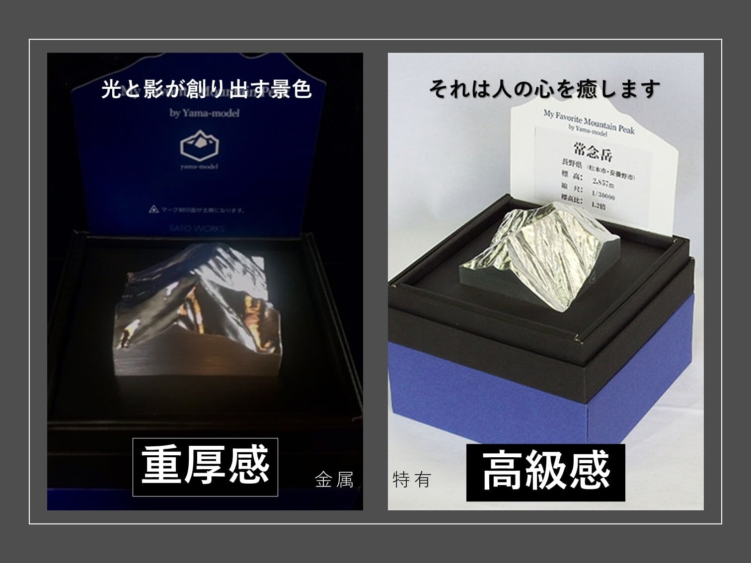 山モデル　MFMP　常念岳