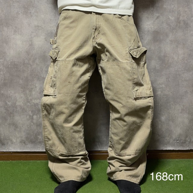 【リメイク】【W34×L30】RIGGS WORKWEAR デニムペインターパンツ　ウエストゴム