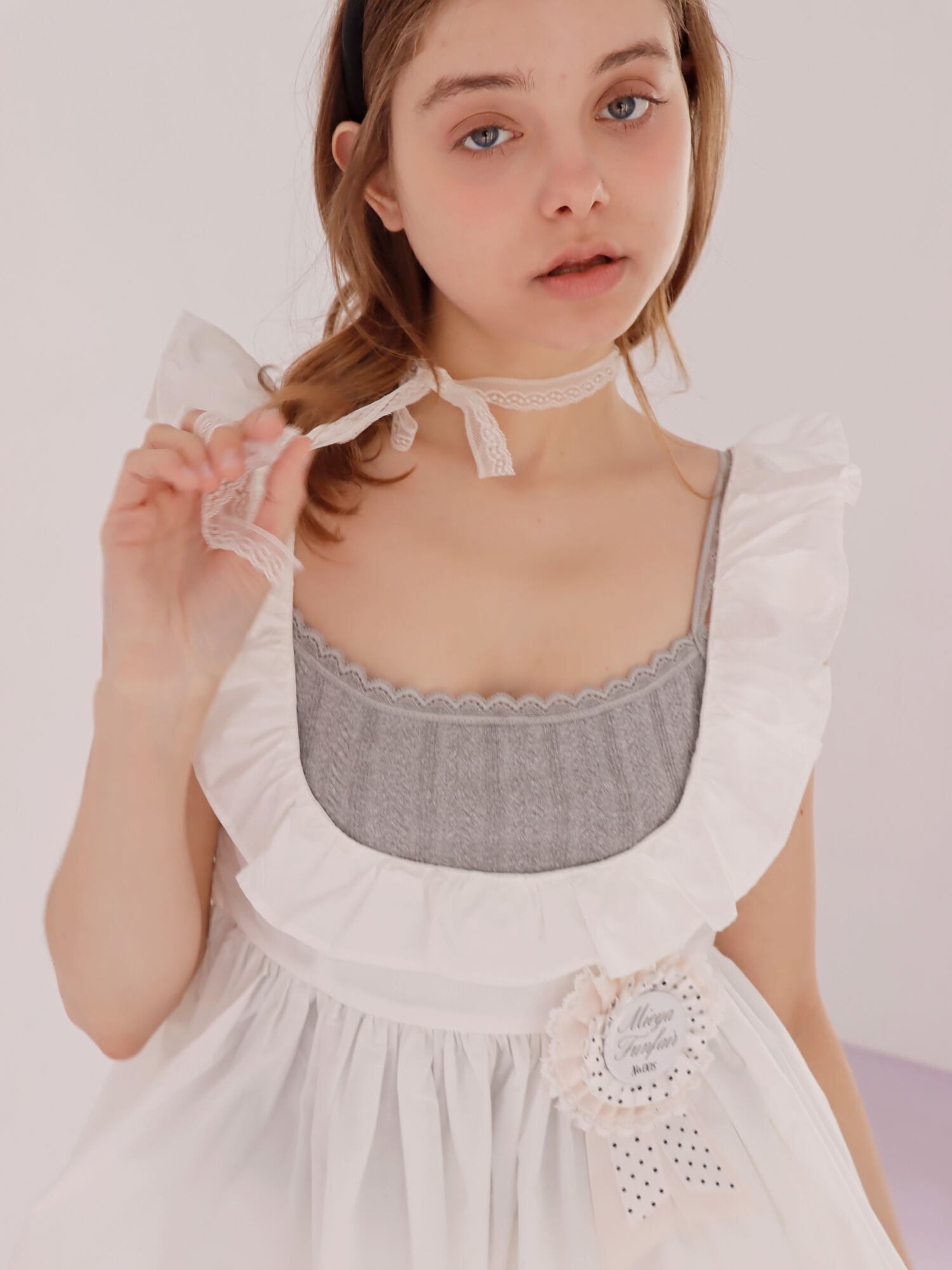 PETIT APLON TOP -WHITE- | mieya mieya