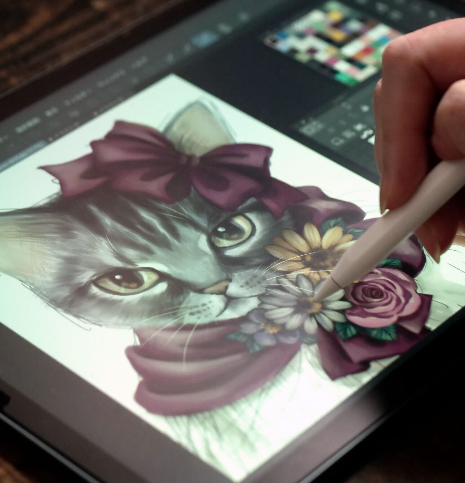 おしゃまなうちの子』イラスト原画/デジタルアート A2サイズ 594 mm x