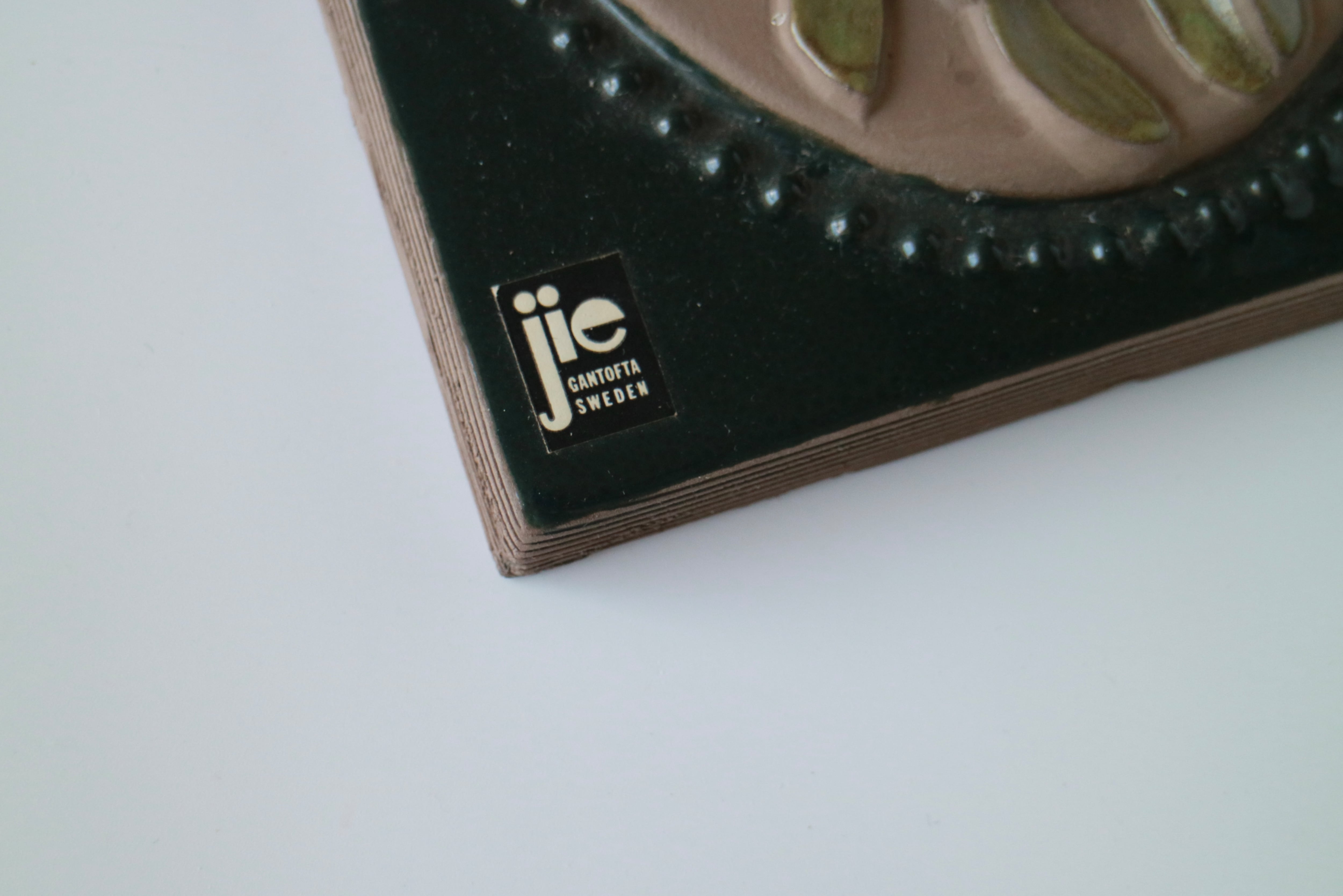 Jie Gantofta ジィガントフタ / wall plate 陶板 / ヤドリギ No.3496