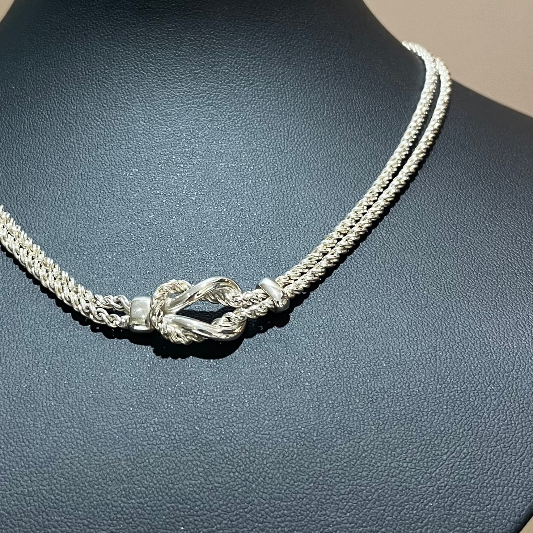 希少【TIFFANY&CO.】 2987 ティファニー ダブルロープ センターノット