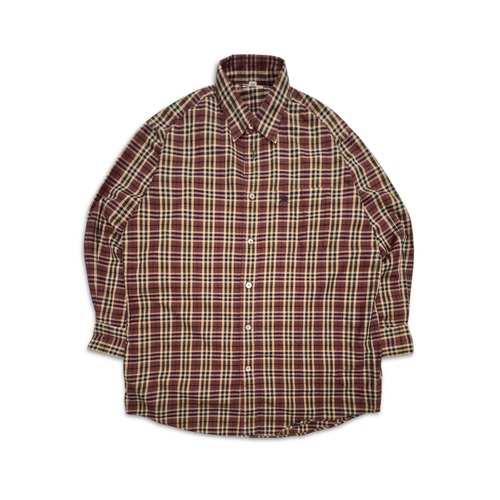 Burberrys shirts バーバリー　シャツ　チェック　暖色