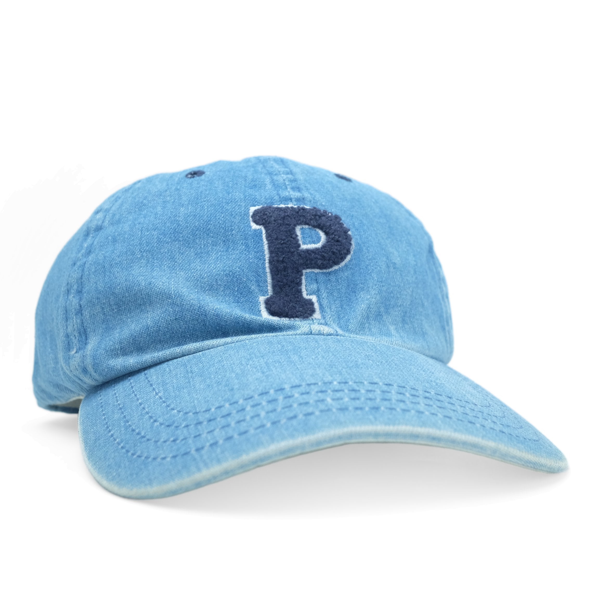 90s Polo Sport P Logo Denim Cap / Light Blue | Rosy Goods