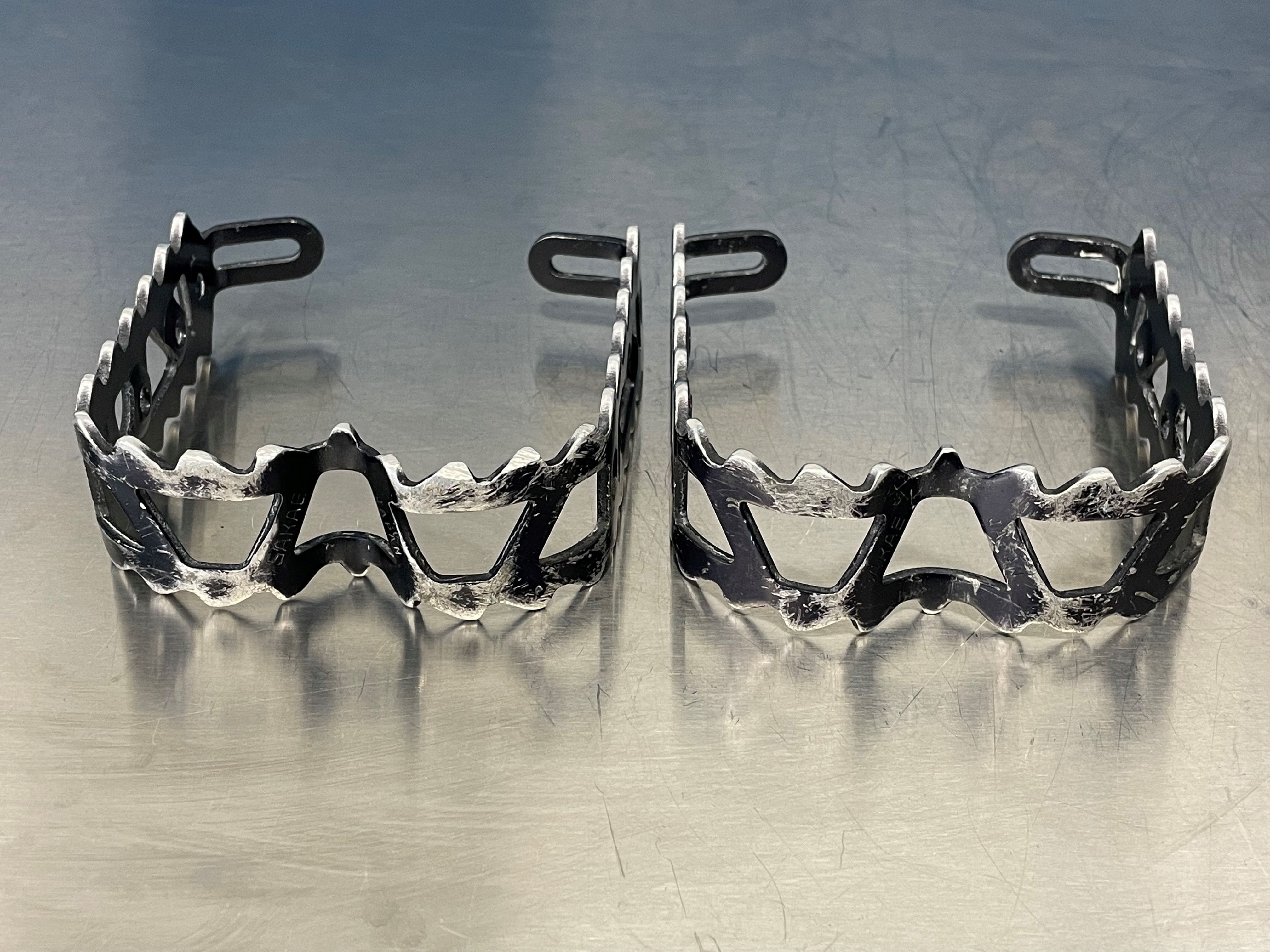 SR MTP 110 BMX MTBペダル SR Sakae MTP-110 Pedals Old School BMX Double Cage 9/16 in Black