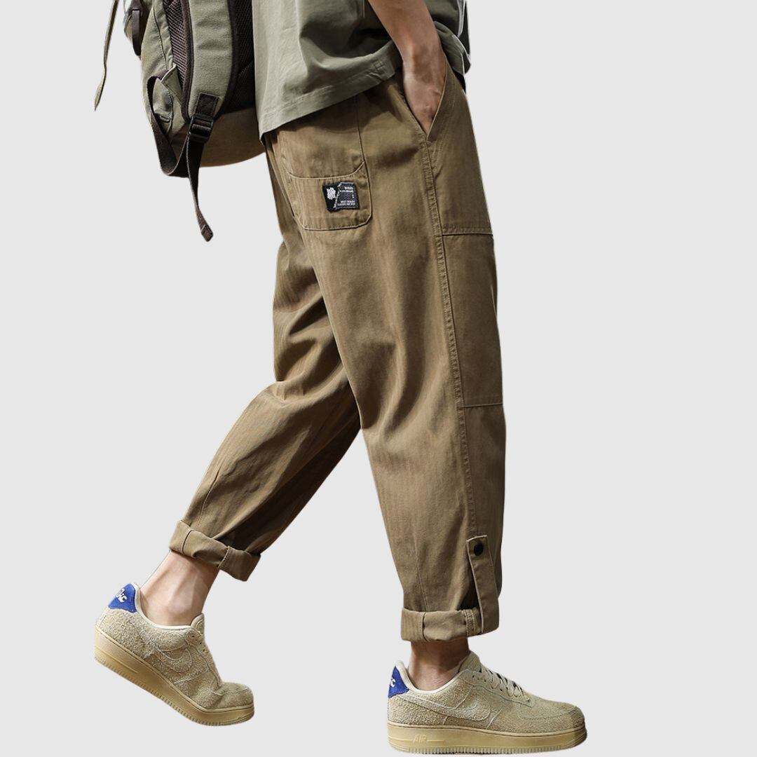 クロップドロールアップパンツ H2806