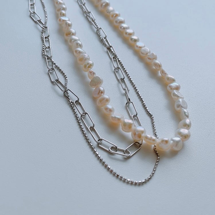 2連チェーンネックレス S925 | Lune (リュンヌ) 2連チェーンネックレス S925 | Lune (リュンヌ)