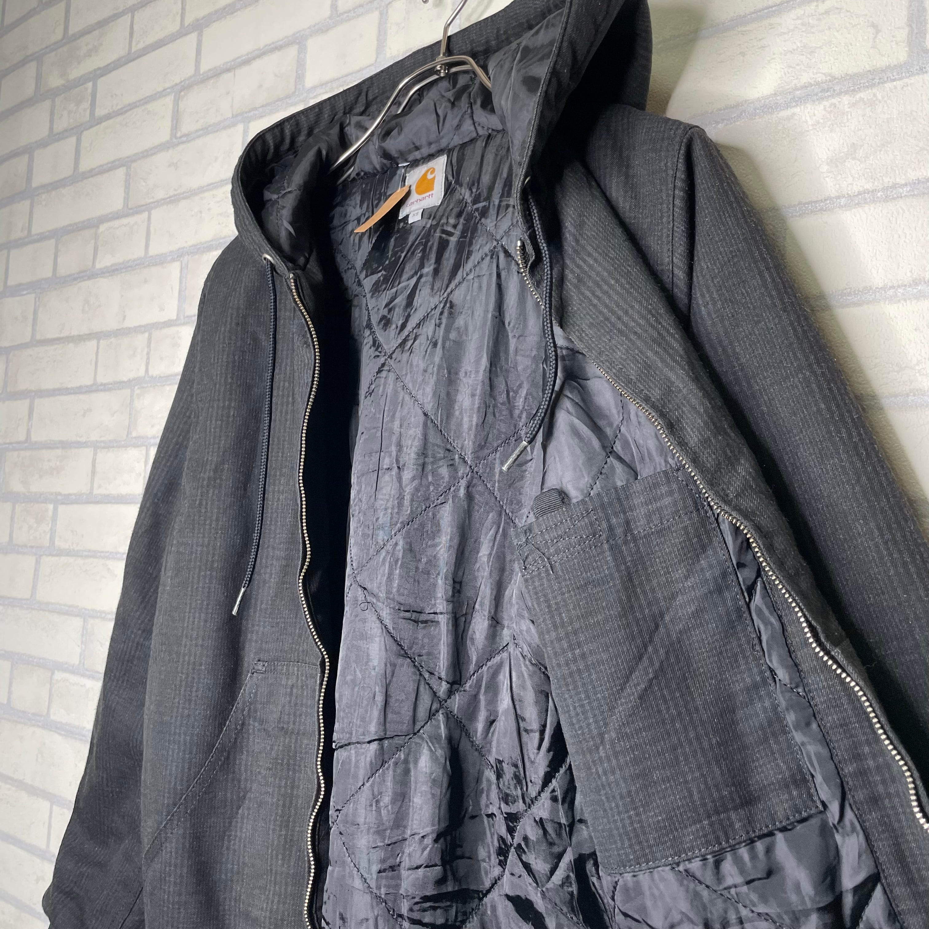 Carhartt アクティブジャケット XS（M相当）チェック柄 裏地