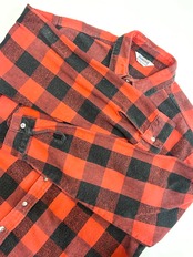 80s FIVE BROTHER FLANNEL SHIRT MADE IN USA Size XL