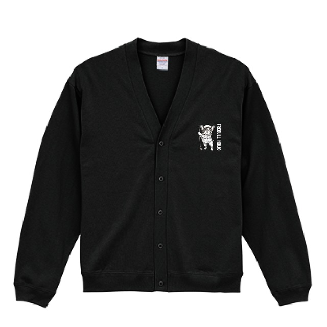 FREBULL GOLF ルーズフィットカーディガン ブラック P00549