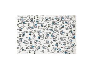 天明幸子 ポストカード『うさぎいっぱい（寝ているうさぎ）』