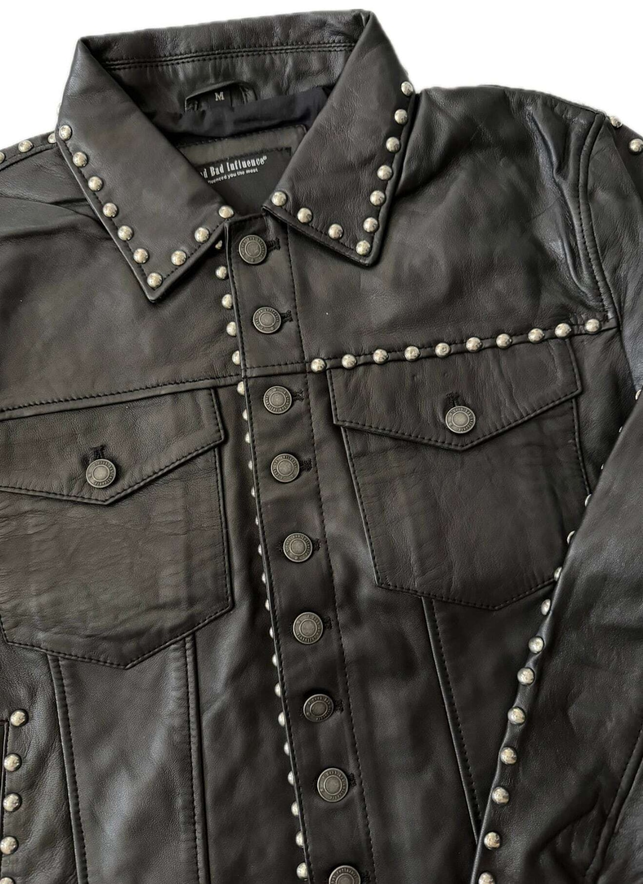 A Good Bad Influence / studs leather jacket