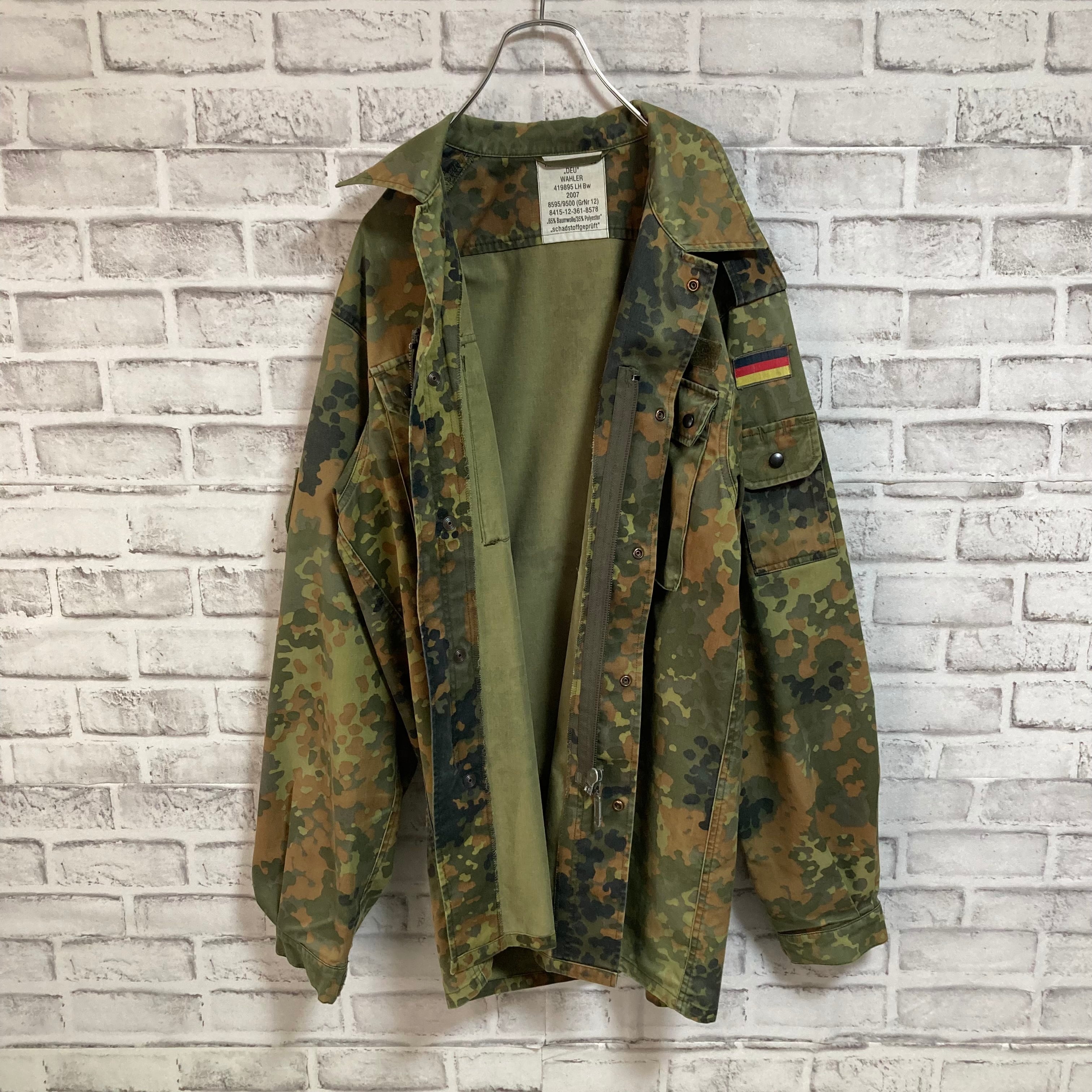 German Military Flecktarn Camo ShirtJacket L/S L相当 ドイツ軍