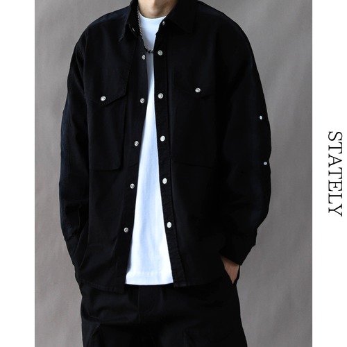 Utility Pocket オーバーシャツ/4color_T218 画像