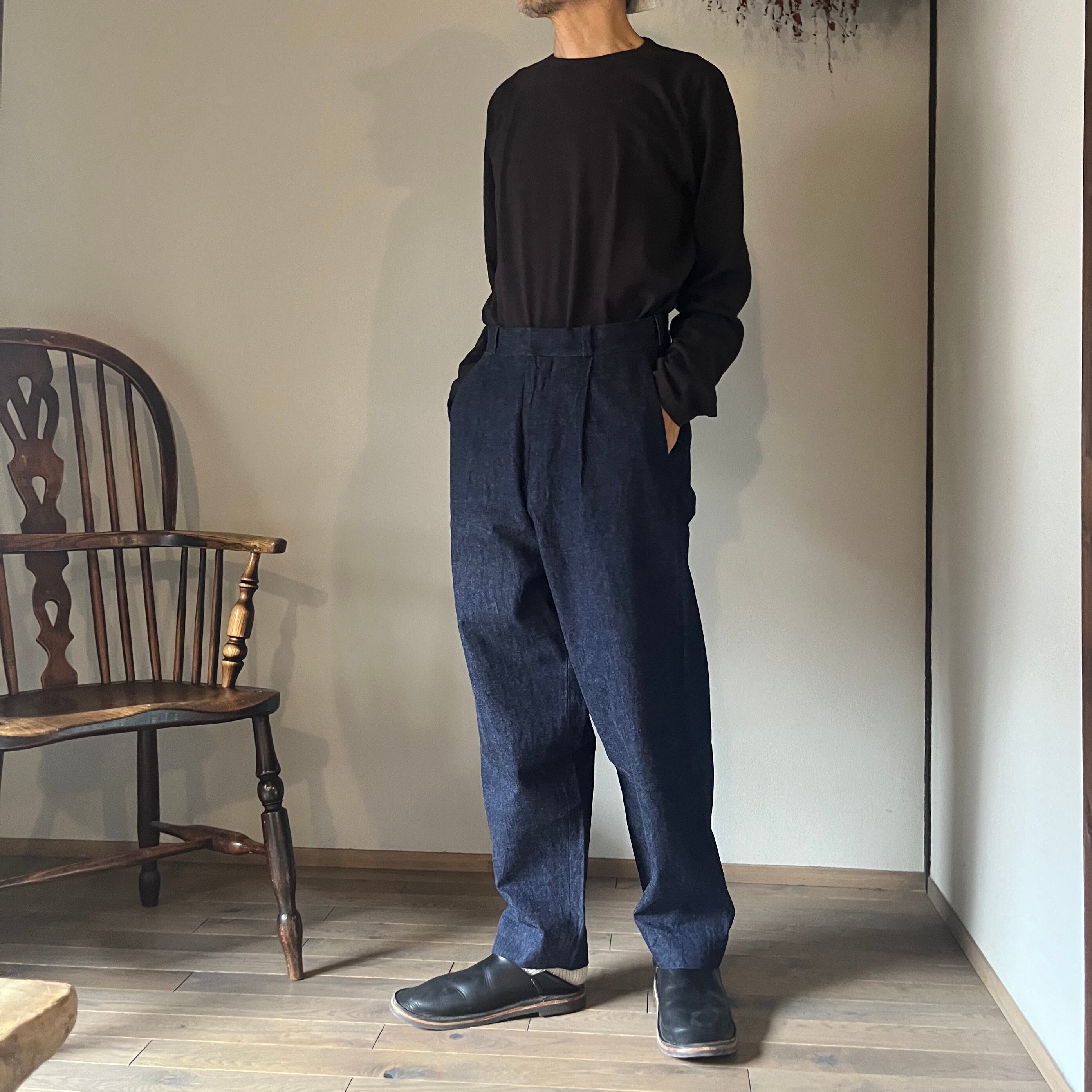YAECA/ヤエカ CREW NECK T-Shirt L/S クルーネックTシャツ長袖 KUSAKI