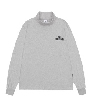 [SCULPTOR] No Peeking Turtleneck Melange Gray