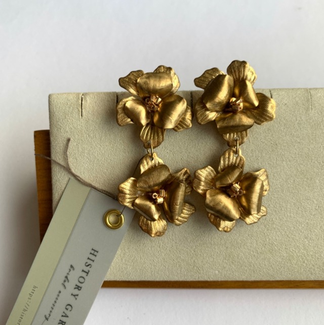 overlap petal connection / pierce・earring