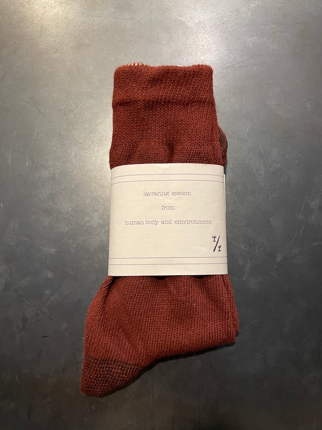 TrAnsference object dyed long socks - dark red