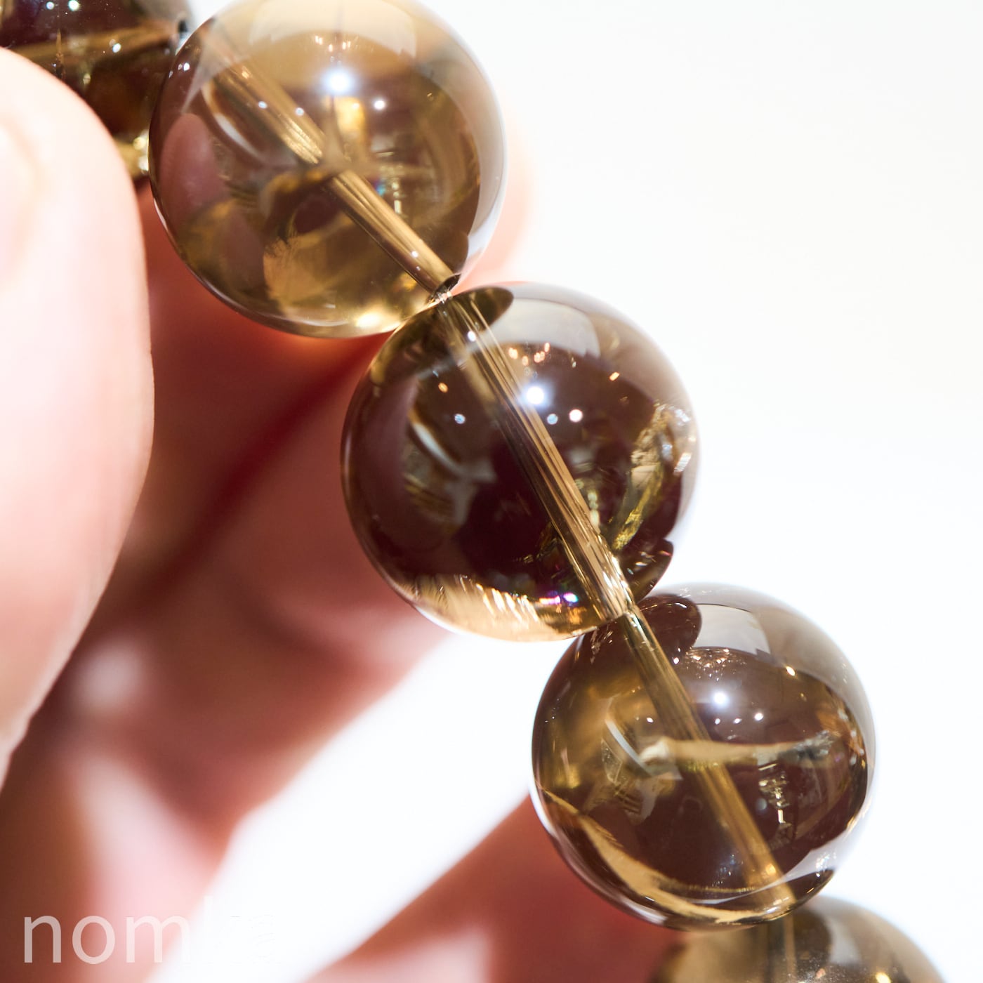 Special Price】大玉18mm スモーキーアイリス一連ブレスレット(約17cm