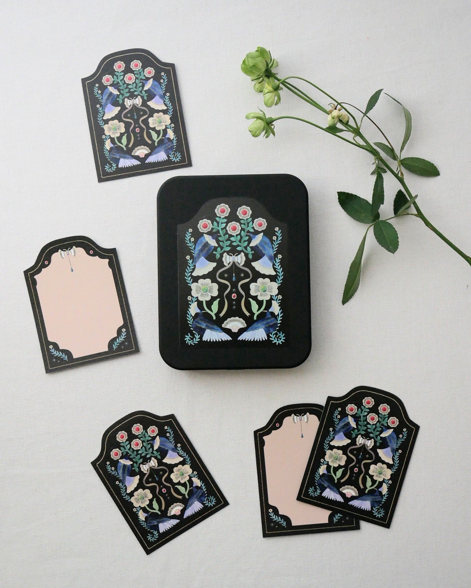 【totoganashi × zuhka】“jeweled days” ブリューム缶入りメッセージカードセット