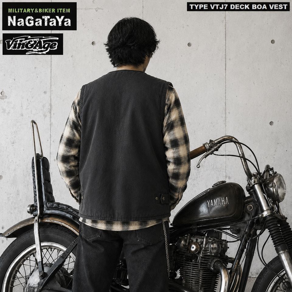 Vin&Age ヴィンアンドエイジ TYPE VTJ7 DECK BOA VEST デッキ 裏ボア