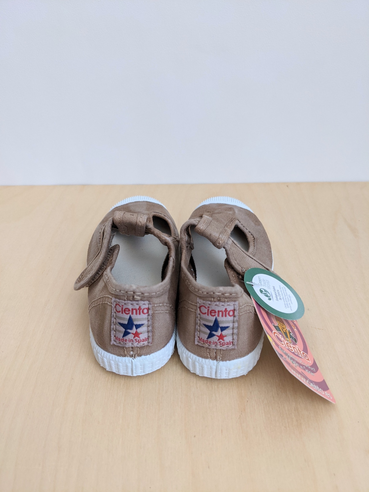 T-Strap Deck Shoes (むら染めBeige)  / Cienta