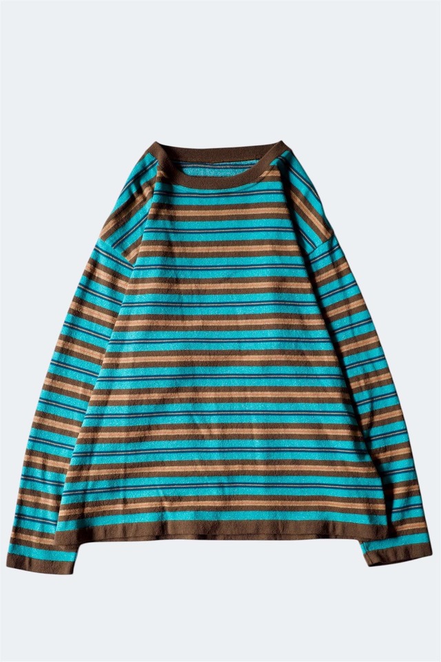 crepuscule "rroomm exclusive" 【BORDER PULLOVER / BROWN&GREEN】