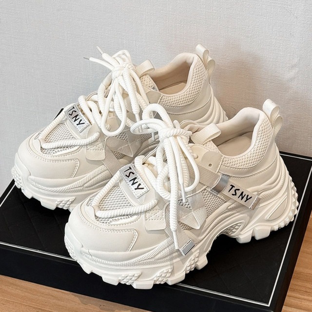 クリーンボリュームレースアップスニーカー   R01546