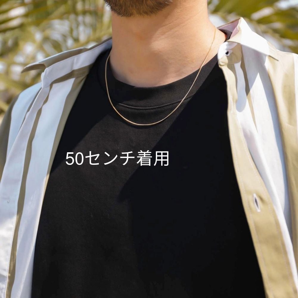 18金 喜平ネックレス メンズ K18 ゴールド 喜平チェーン メンズ レディース 50cm ネックレス 幅1ｍｍ 2面カット ゴールドチェーン