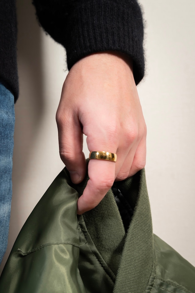 【316L 6mm simple ring】 / GOLD