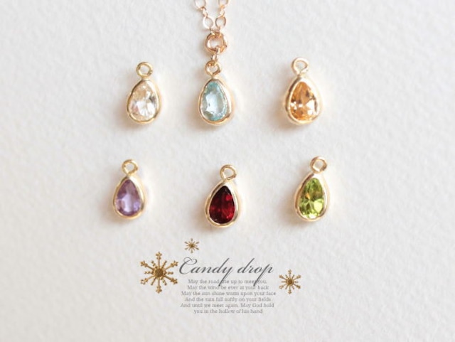 Candy charm Drop 14KGFネックレス