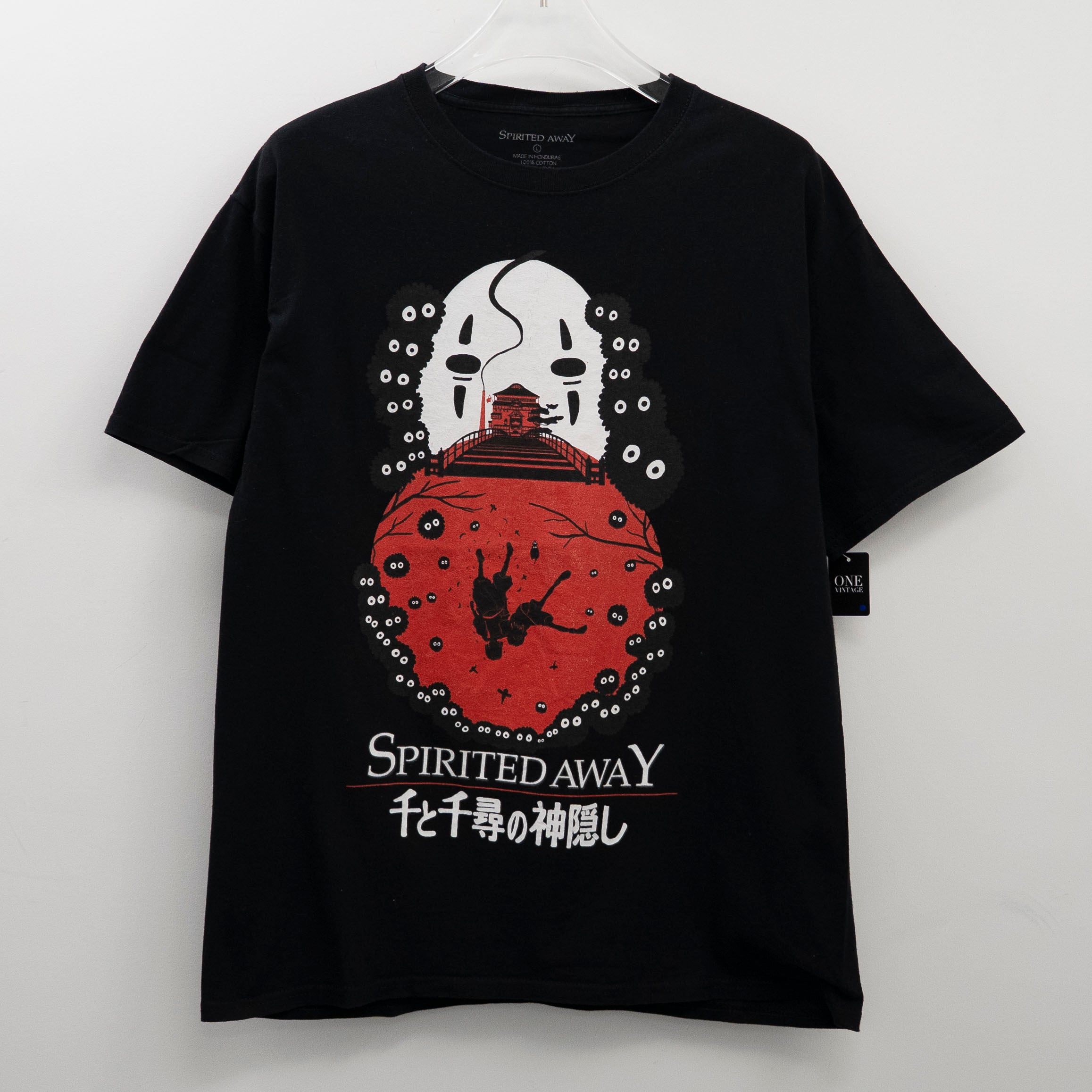 Spirited Away " No-Face&Soot Sprite " Print Tag L 【E6-67】