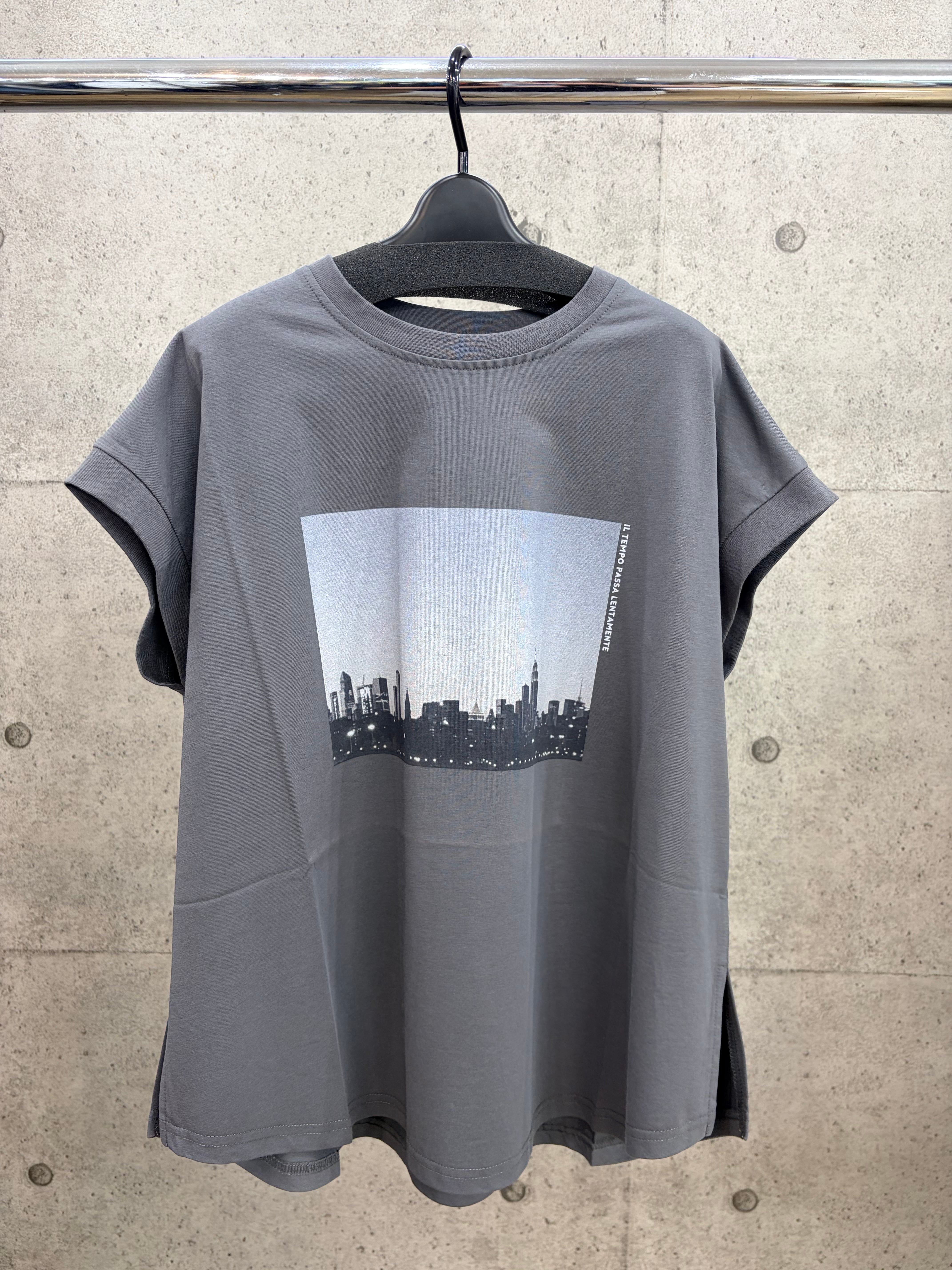 【送料無料】AnnaKerry(アンナケリー) フォトプリントフレンチトップス Tシャツ Teeシャツ 大人カジュアル 手洗い可能 85252905